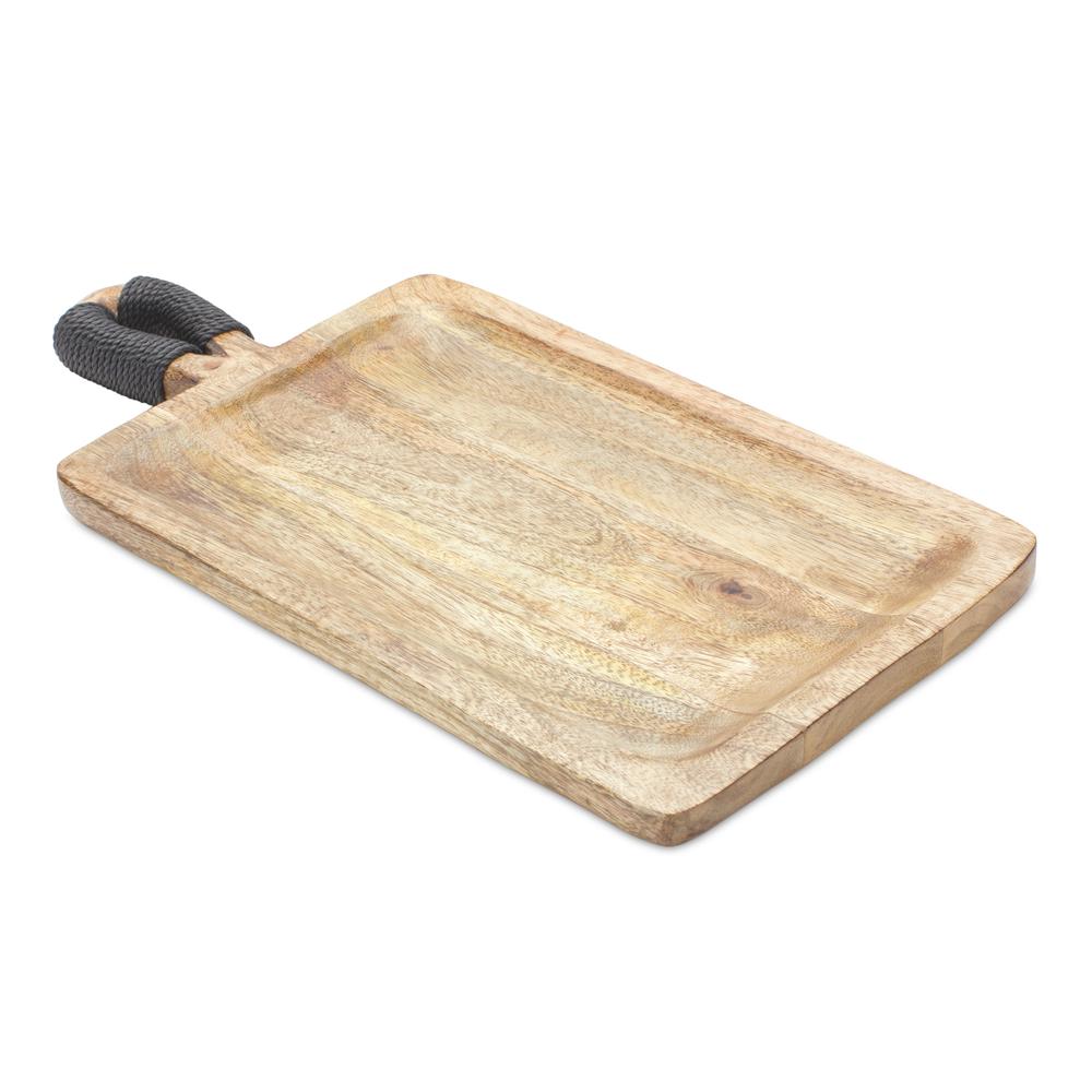 Tray (Set of 2)  15.75"L x 7.75"W x 1"H Mango Wood. Picture 1