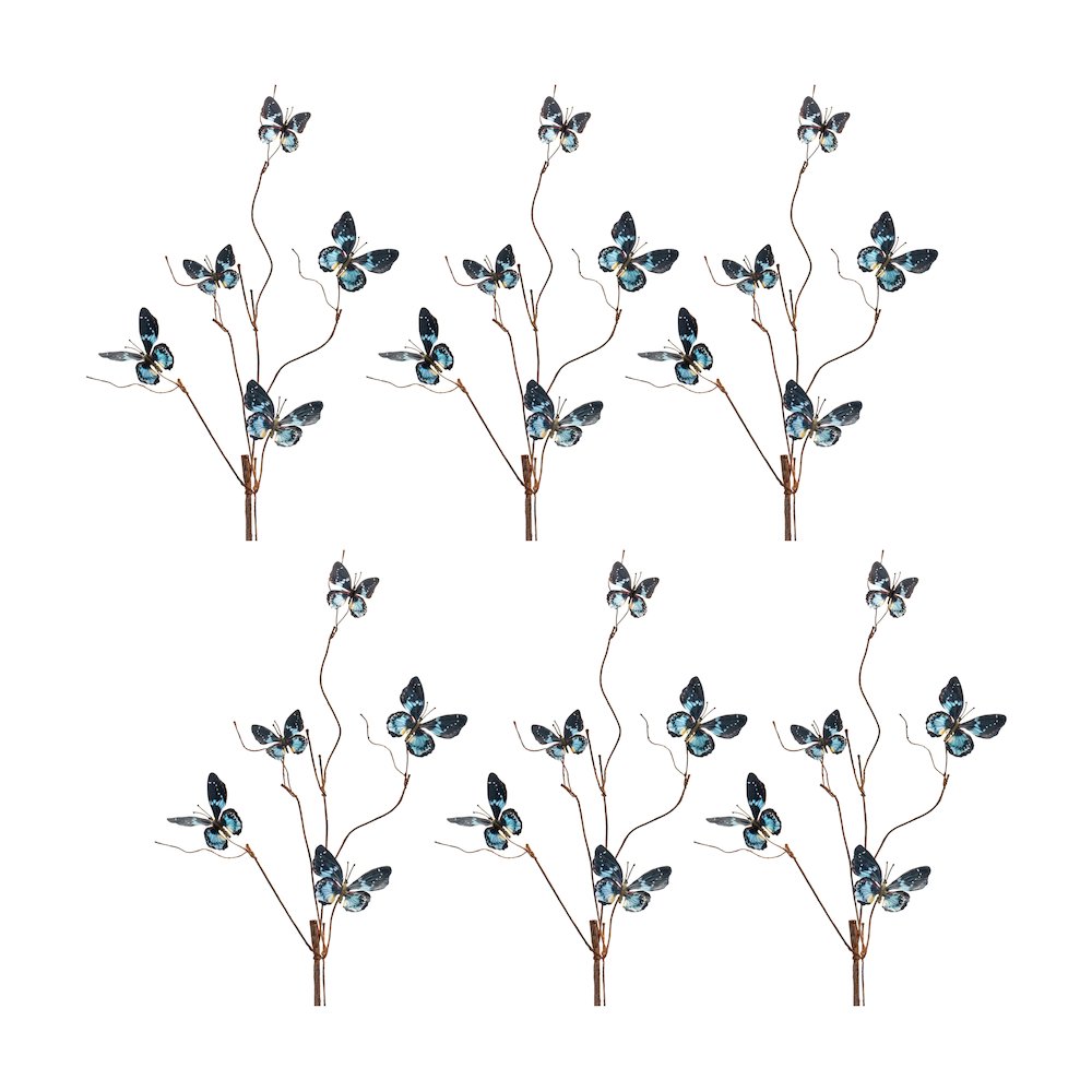 Butterfly Spray (Set of 6) 39"H Polyester. Picture 1