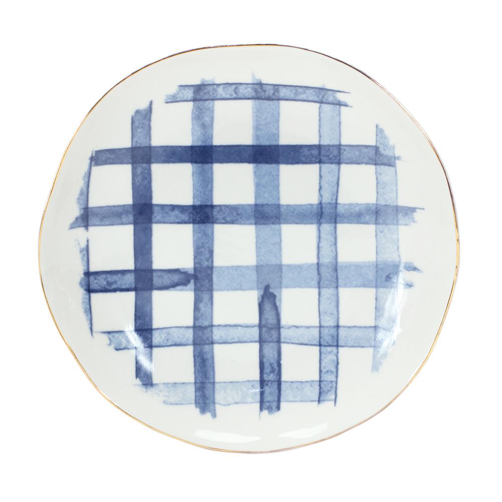 Plate (Set of 4) 7"D Ceramic. Picture 1