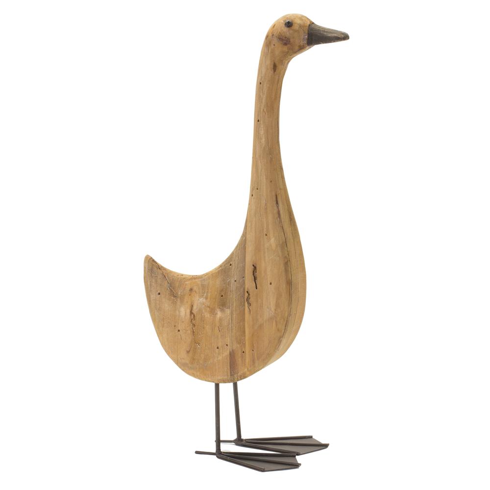 Goose (Set of 2) 11.5"H, 17.5"H Wood/Iron. Picture 3