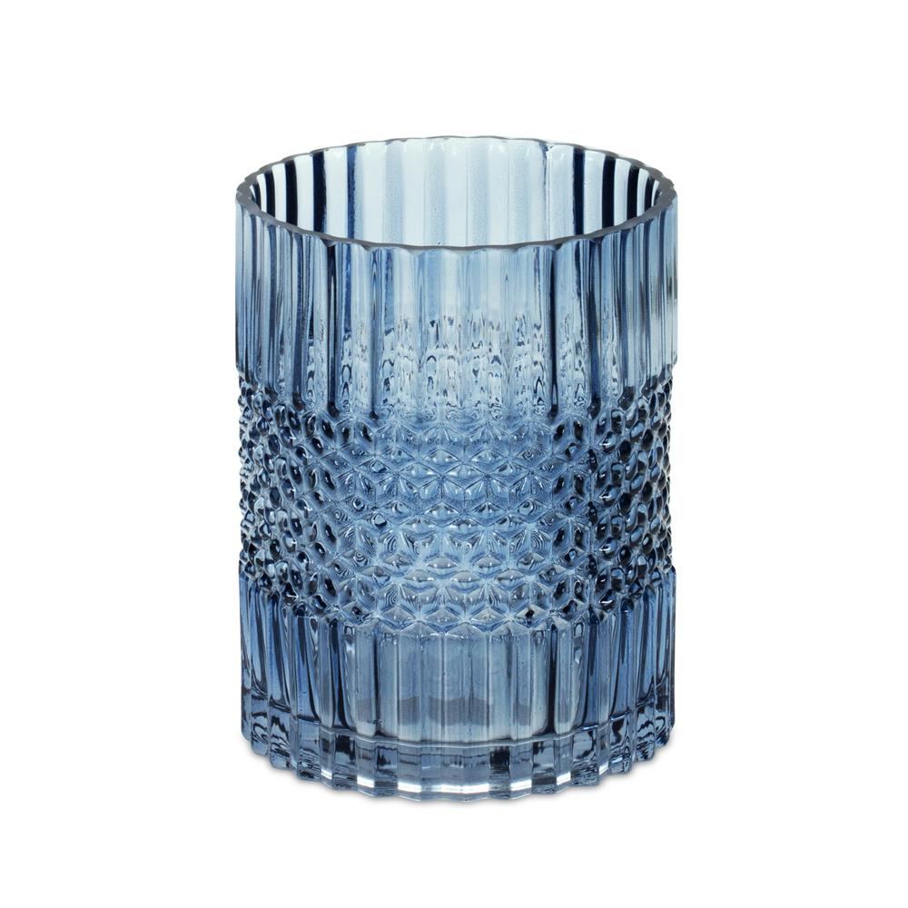 Vase 6"D x 8"H Glass. Picture 1
