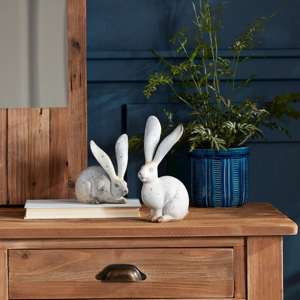 Rabbit (Set of 4) 5.5"H, 8.25"H Resin. Picture 2