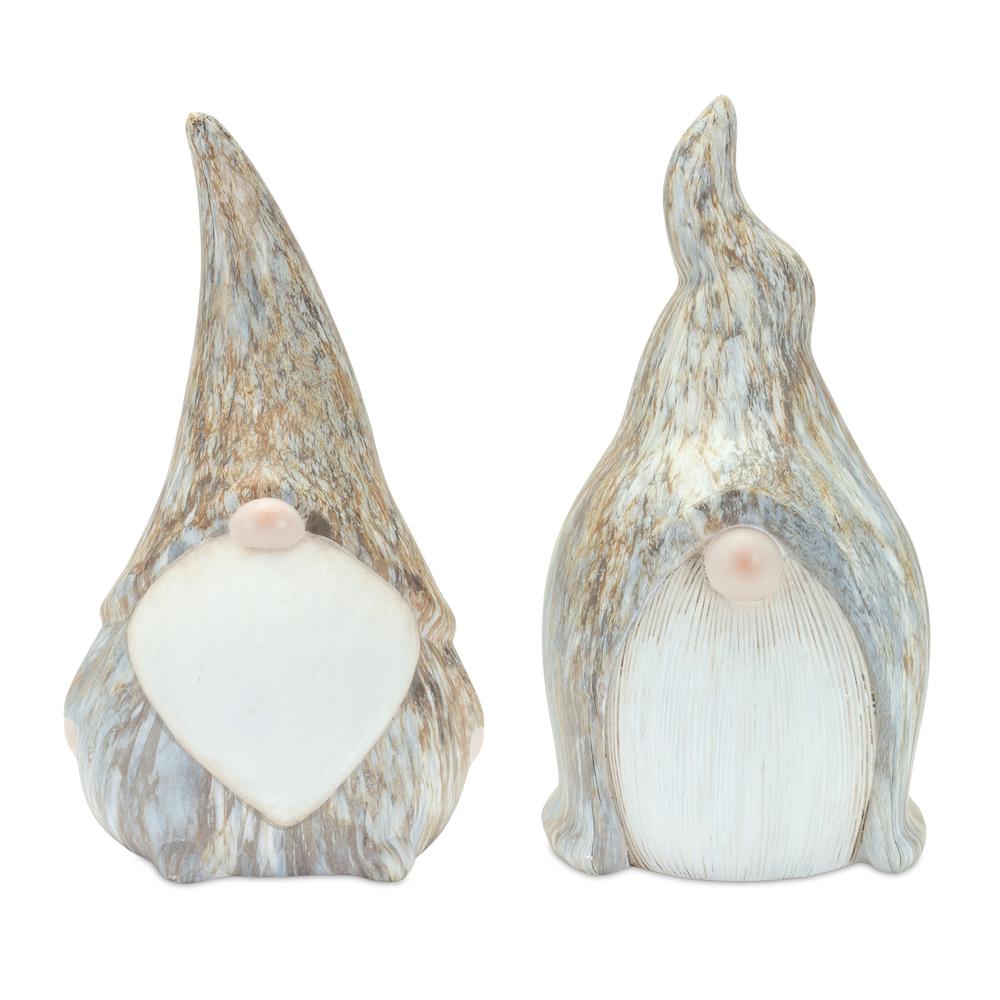 Gnome (Set of 2) 10.5"H, 11"H Terra Cotta. Picture 1