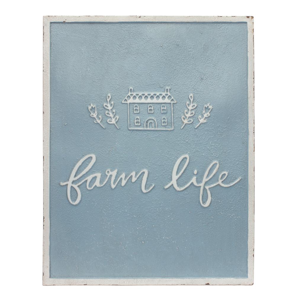 Farm Sign (Set of 2) 14"L x 18"H Metal. Picture 1