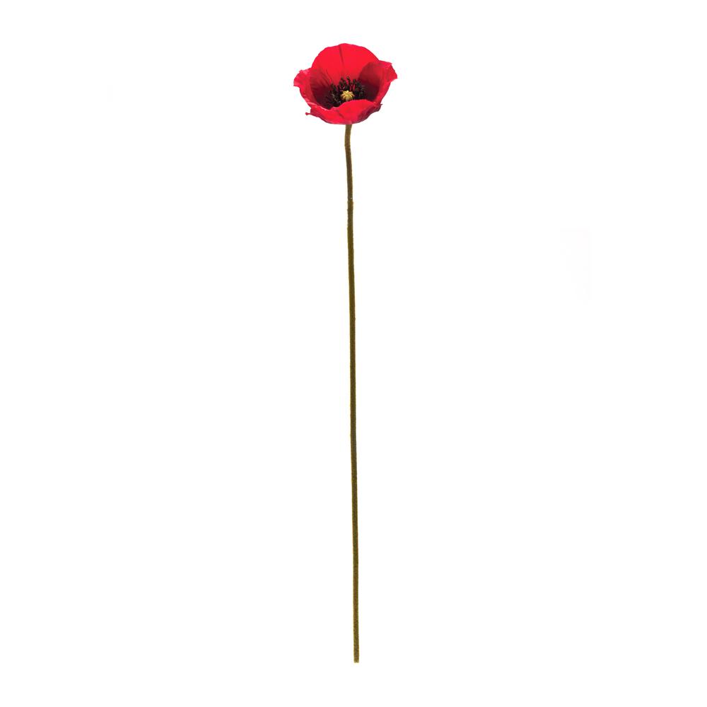 Poppy Spray (Set of 6) 26.5"H Polyester. Picture 2