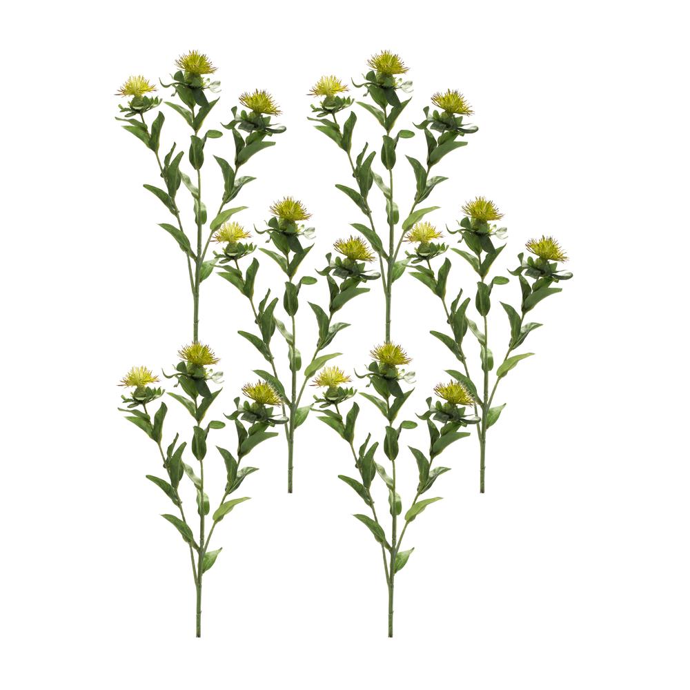 Thistle Spray (Set of 6) 34.75"H Polyester. Picture 2