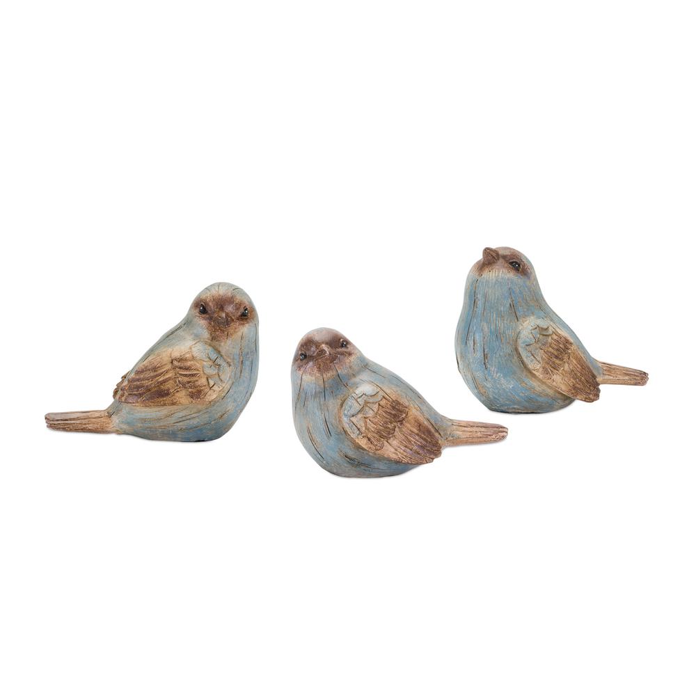Bird (Set of 6) 3"H Resin. Picture 1