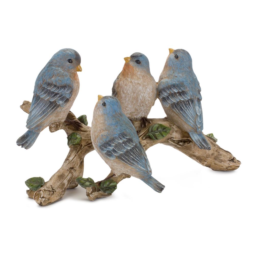 Birds on Branch 11"L x 6.25"H Resin. Picture 1