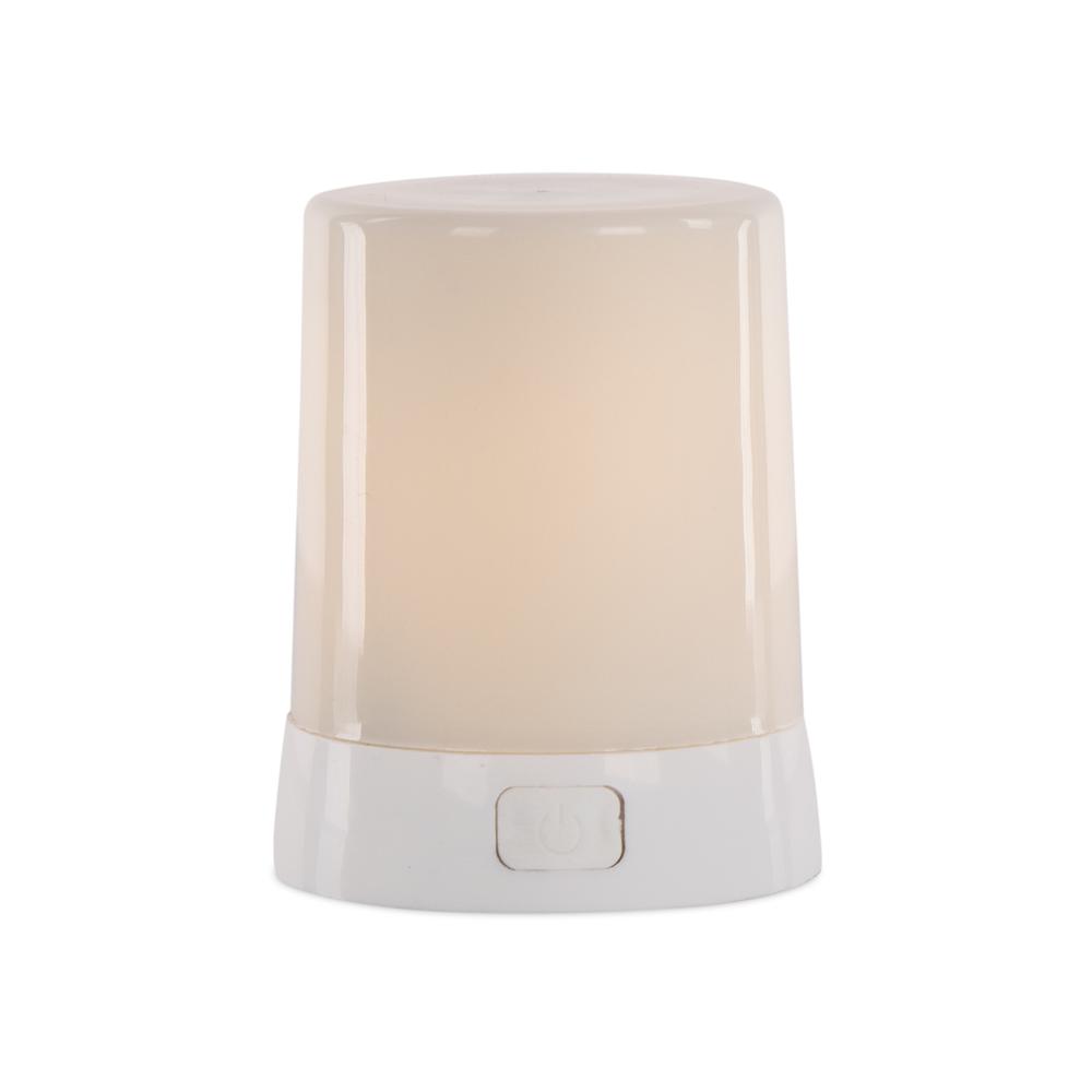FIA Flame 2"D x 2.75"H Plastic White. Picture 1