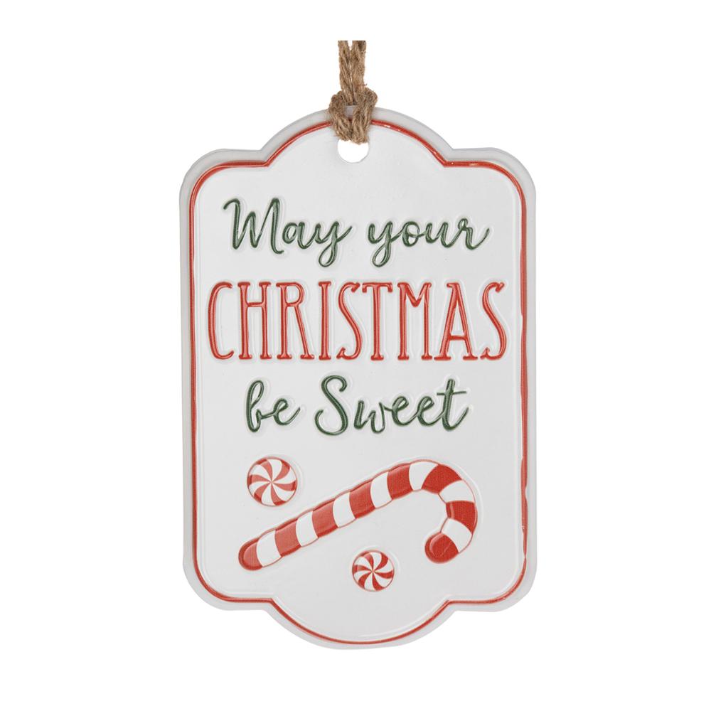 Tag Ornament (Set of 12) 5.5"L x 8.5"H Iron. Picture 2