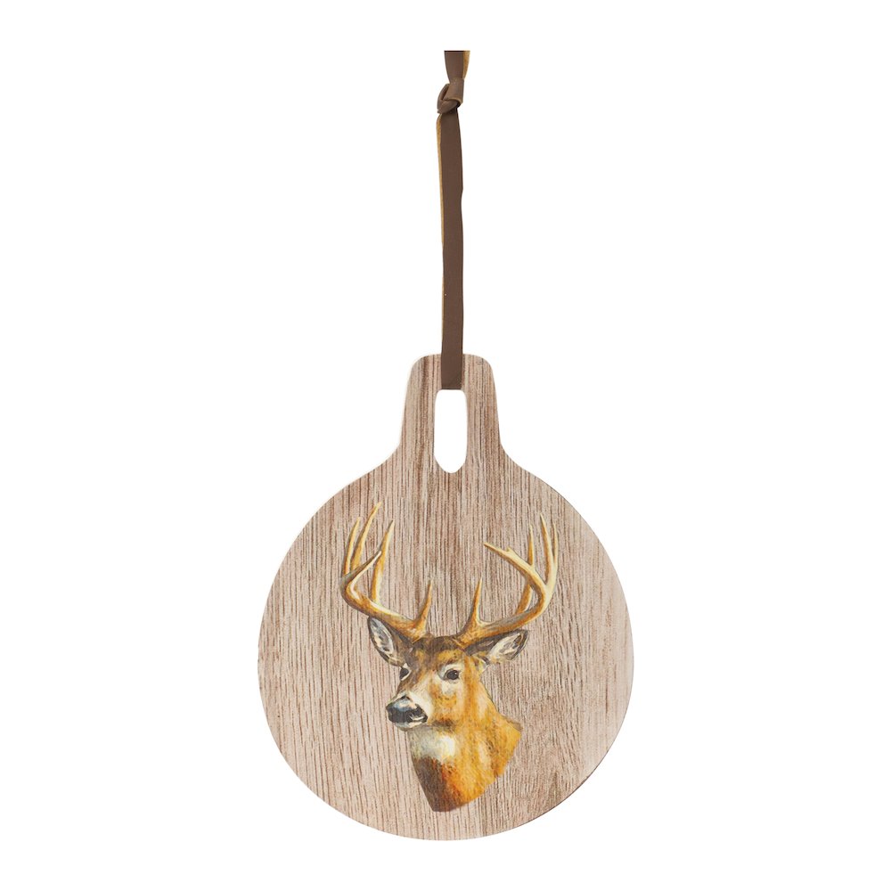 Cutting Board w/Deer 7.75"D x 10"H Wood. Picture 2
