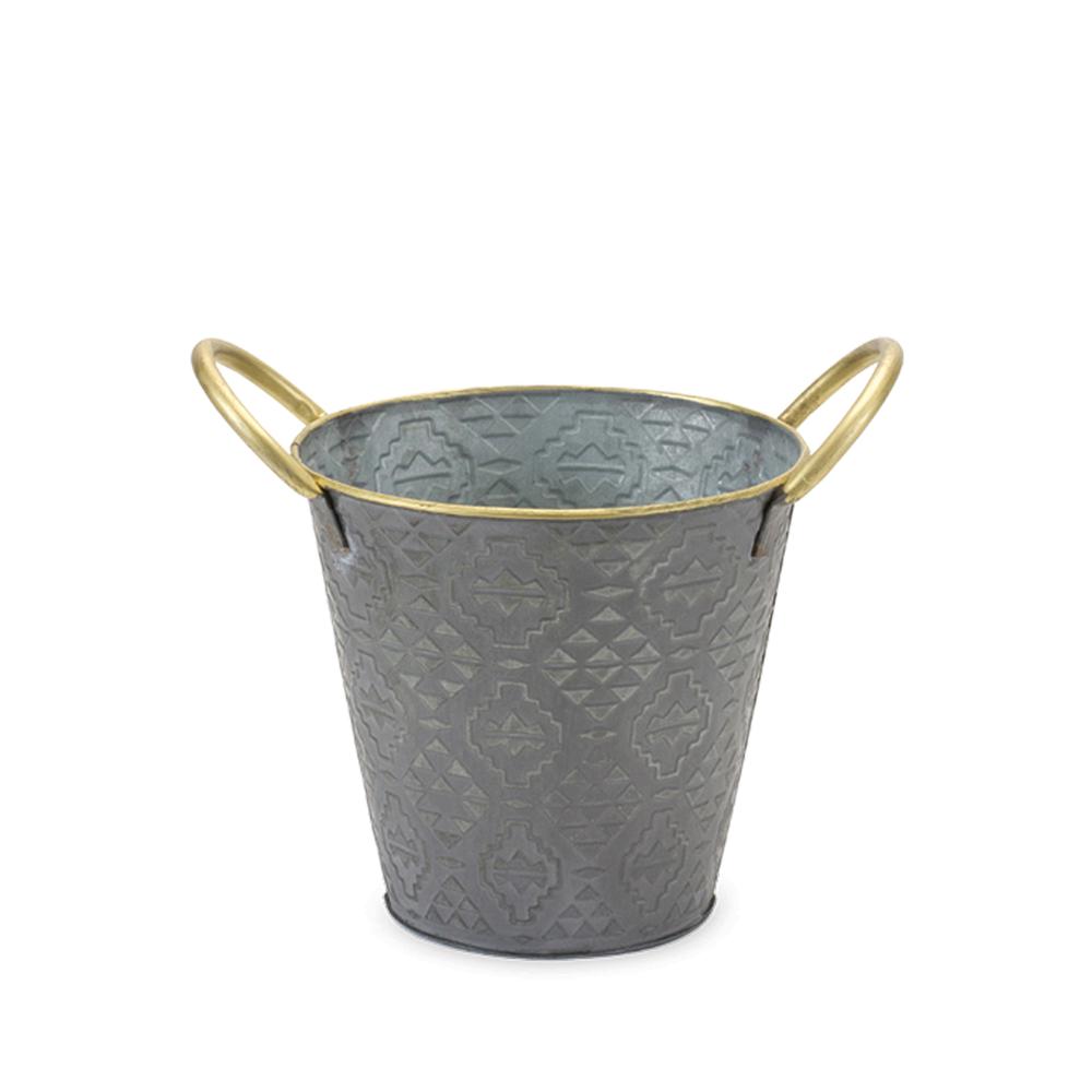 Pail (Set of 3) 9.5"D x 8.25"H, 11.5"D x 9.5"H, 13"D x 10.75"H Metal. Picture 4