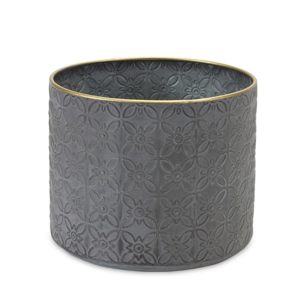 Pot (Set of 4) 6.75"D x 6"H, 7.75"D x 6.75"H, 9"D x 7.5"H, 10"D x 8.25"H Metal. Picture 3