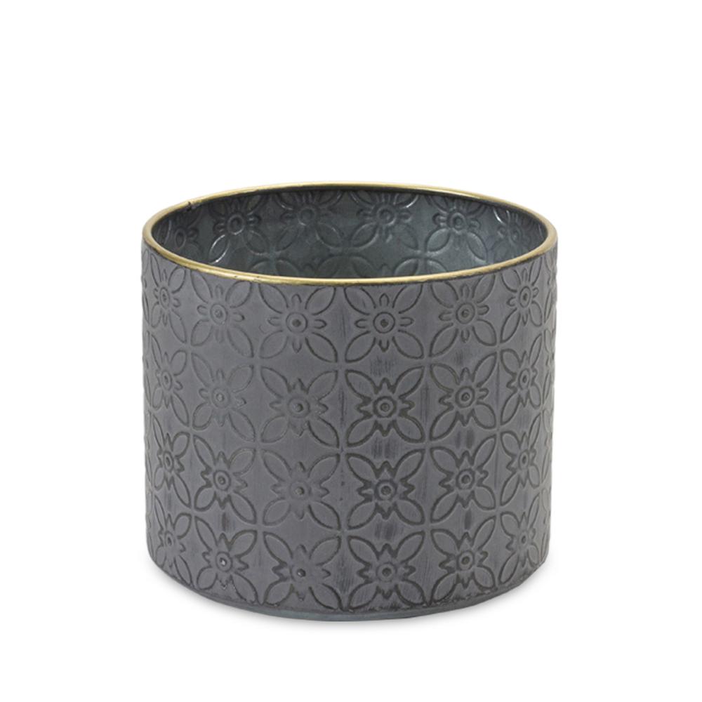 Pot (Set of 4) 6.75"D x 6"H, 7.75"D x 6.75"H, 9"D x 7.5"H, 10"D x 8.25"H Metal. Picture 4