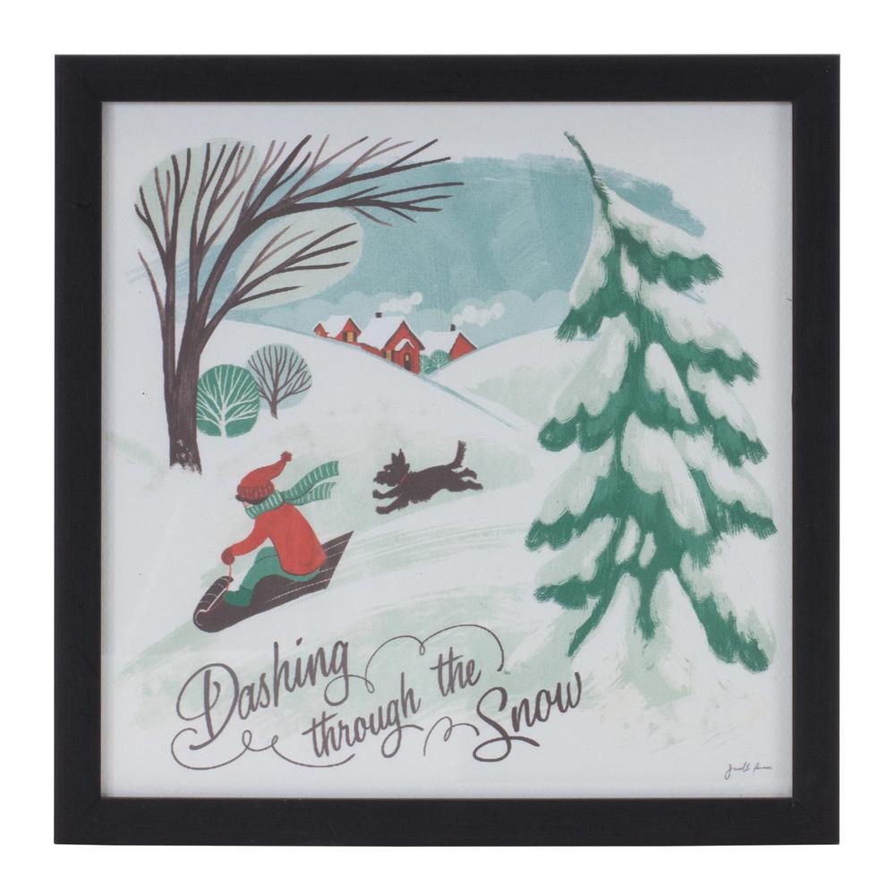 Snow Frame (Set of 3) 10"SQ Plastic/MDF. Picture 2