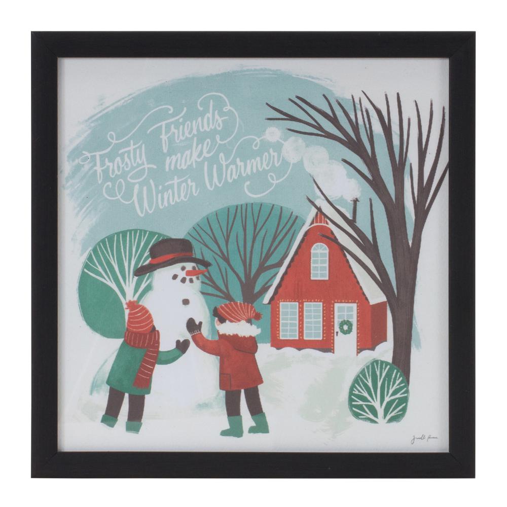 Snow Frame (Set of 3) 10"SQ Plastic/MDF. Picture 3