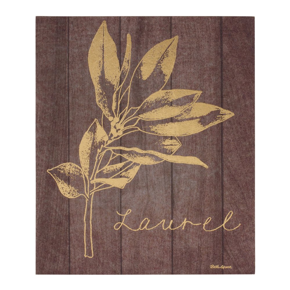 Laurel and Holly Plaque (Set of 2) 9"L x 11"H Plastic/MDF. Picture 2