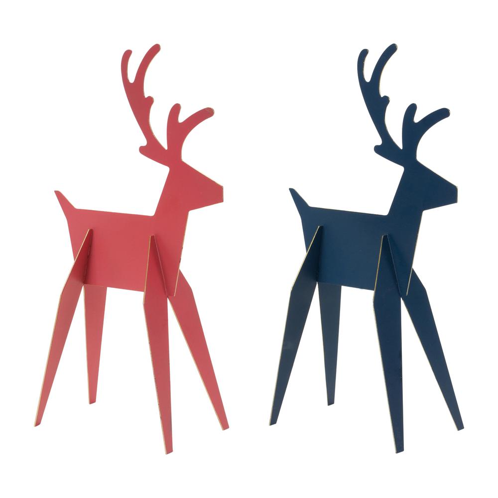 Deer (Set of 6) 6.5"L x 12"H Iron. Picture 1