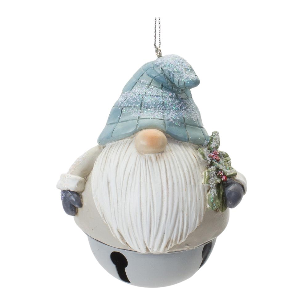 Gnome/Bell Ornament (Set of 12) 4.25"H Resin. Picture 3