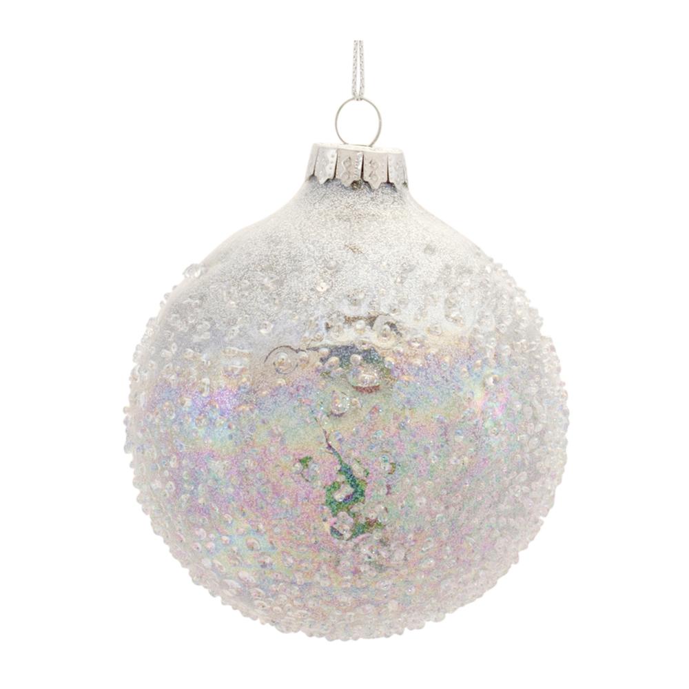 Ball Ornament (Set of 12) 3"D Glass. Picture 3