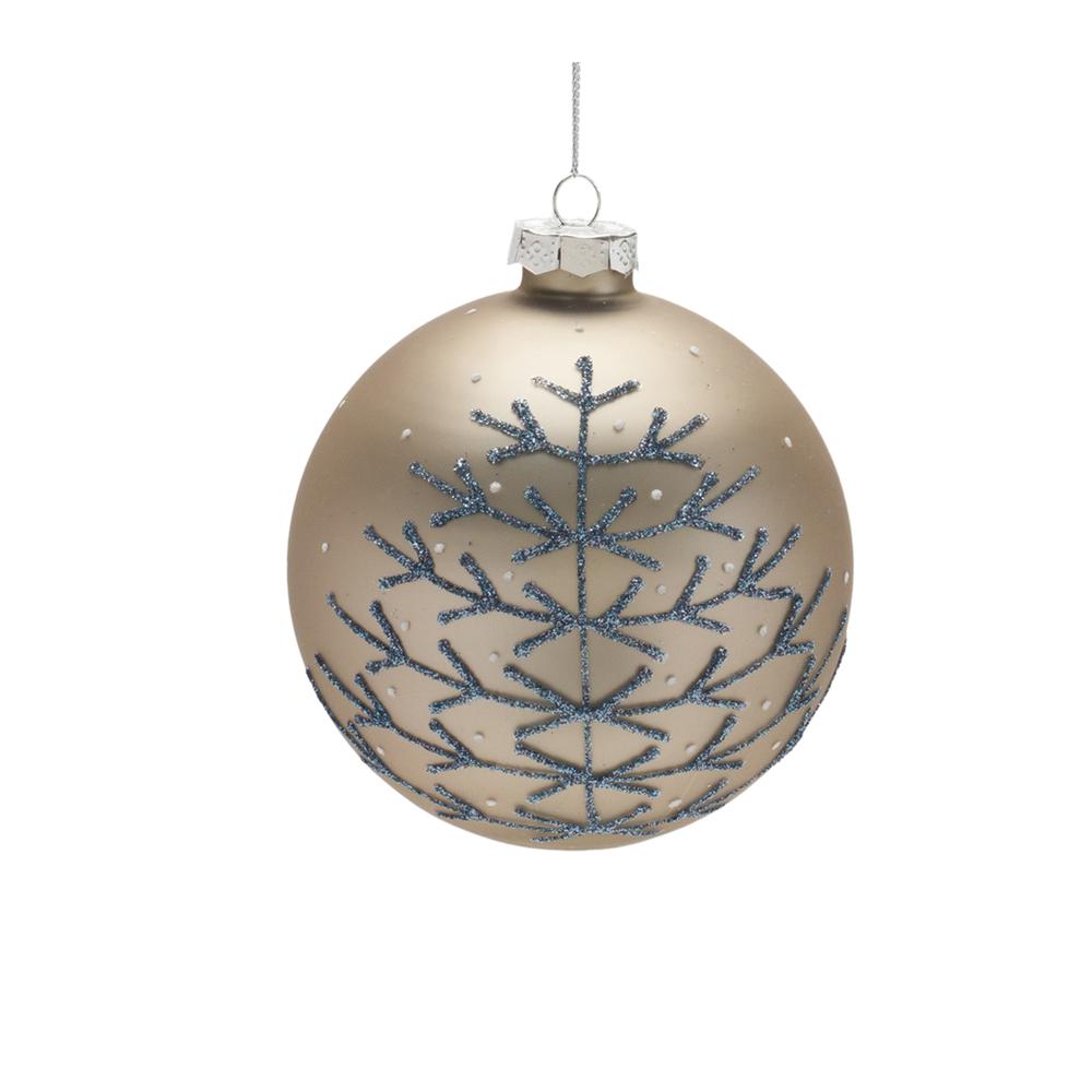 Ornament (Set of 6) 4"H, 4"H, 6.25"H Glass. Picture 3