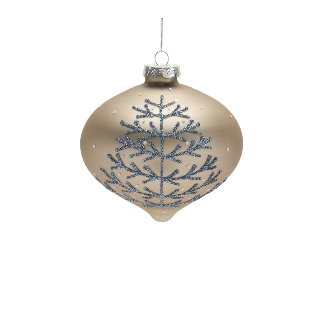 Ornament (Set of 6) 4"H, 4"H, 6.25"H Glass. Picture 5