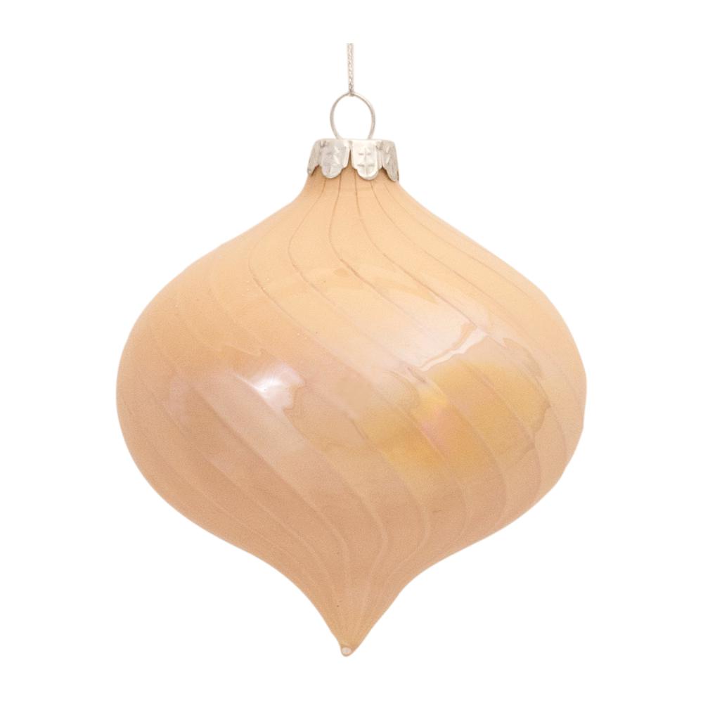 Ornament (Set of 6) 4"D Glass. Picture 1
