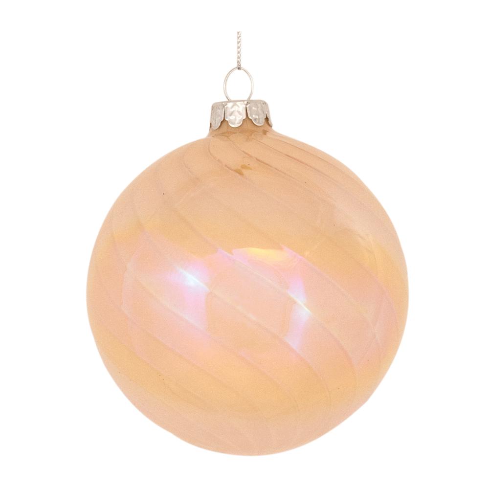 Ornament (Set of 6) 4"D Glass. Picture 2