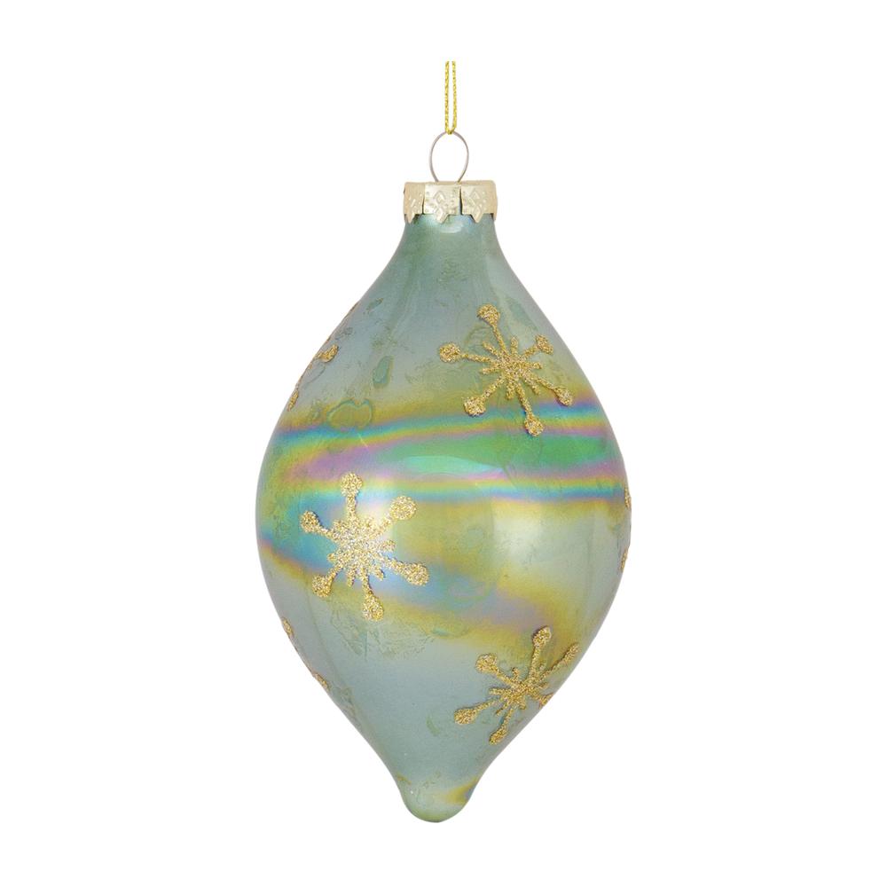 Ornament (Set of 6) 4".75"H, 4.75"H, 6"H Glass. Picture 4