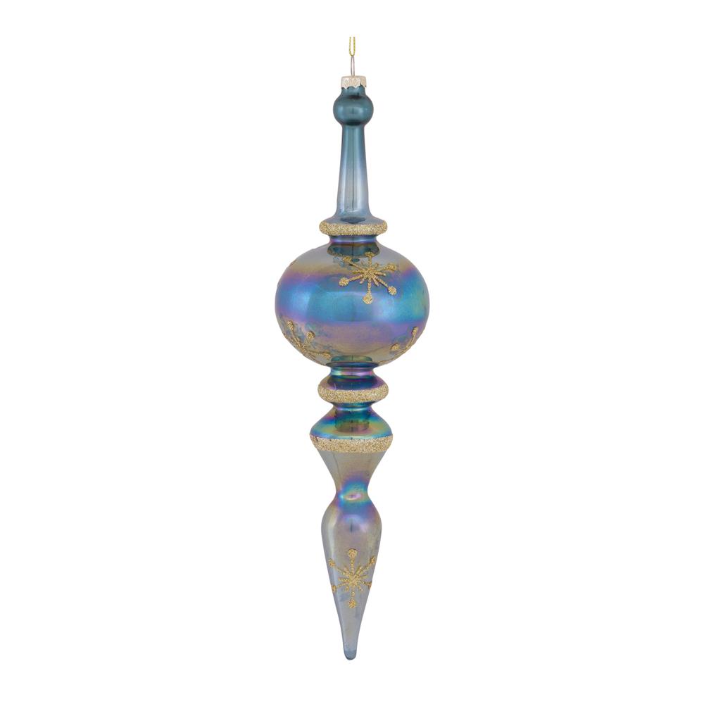 Drop Ornament (Set of 6) 12.25"H Glass. Picture 3