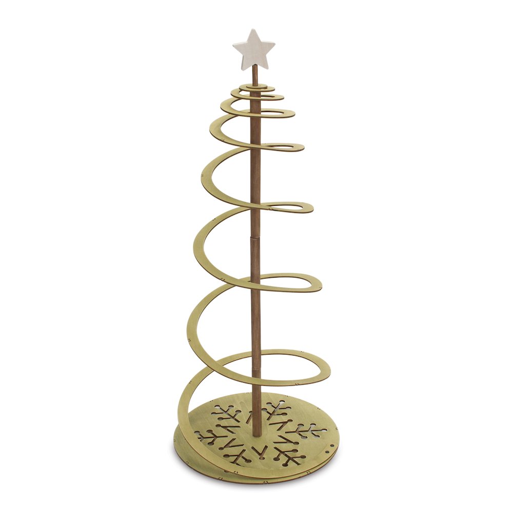 Tree 15.25"D x 38.5"H Wood. Picture 1