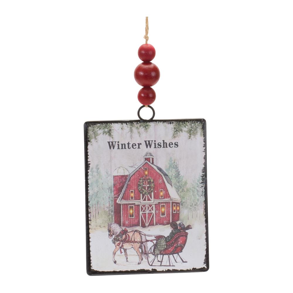 Ornament (Set of 12) 6.25"H Metal. Picture 1