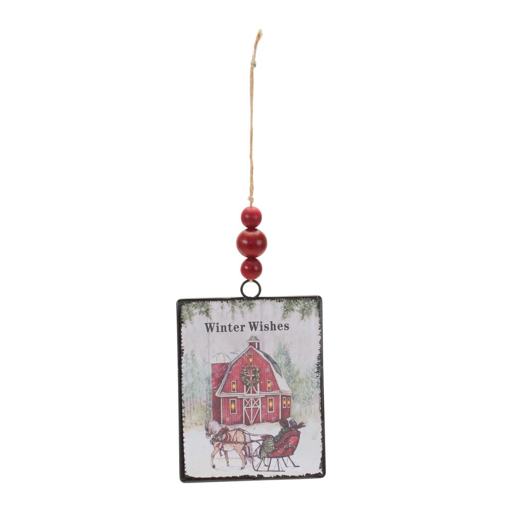 Ornament (Set of 12) 6.25"H Metal. Picture 2