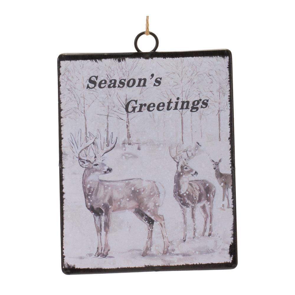 Ornament (Set of 12) 6.25"H Metal. Picture 1