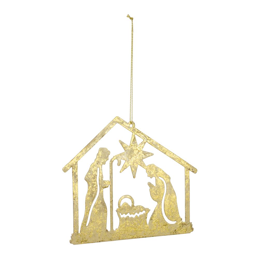 Holy Family Ornament (Set of 12) 4.25"H Metal. Picture 2
