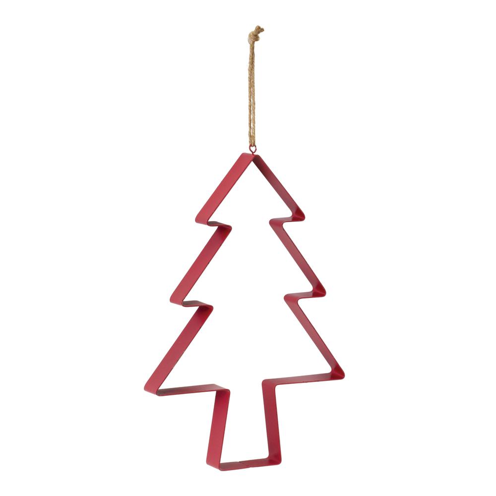 Tree Cookie Cutter Ornament (Set of 4) 12"H Metal. Picture 2