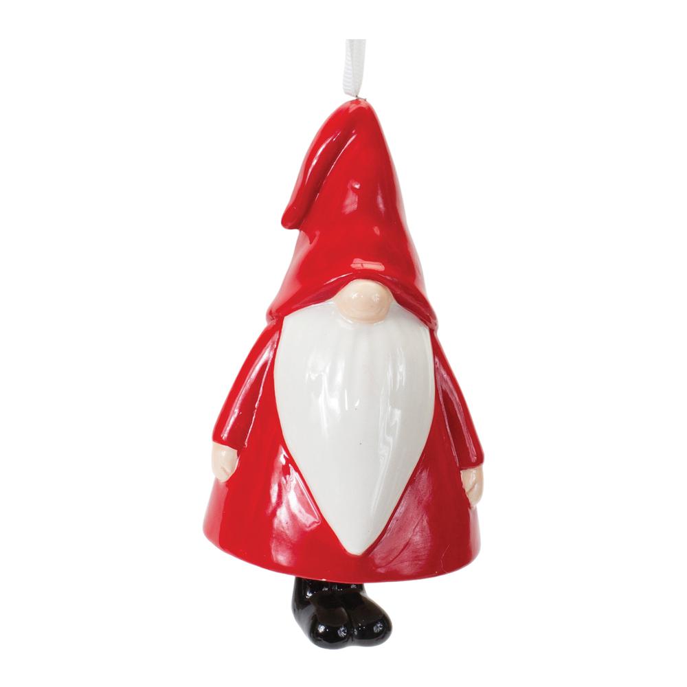 Gnome Ornament (Set of 12) 4.5"H Ceramic. Picture 1