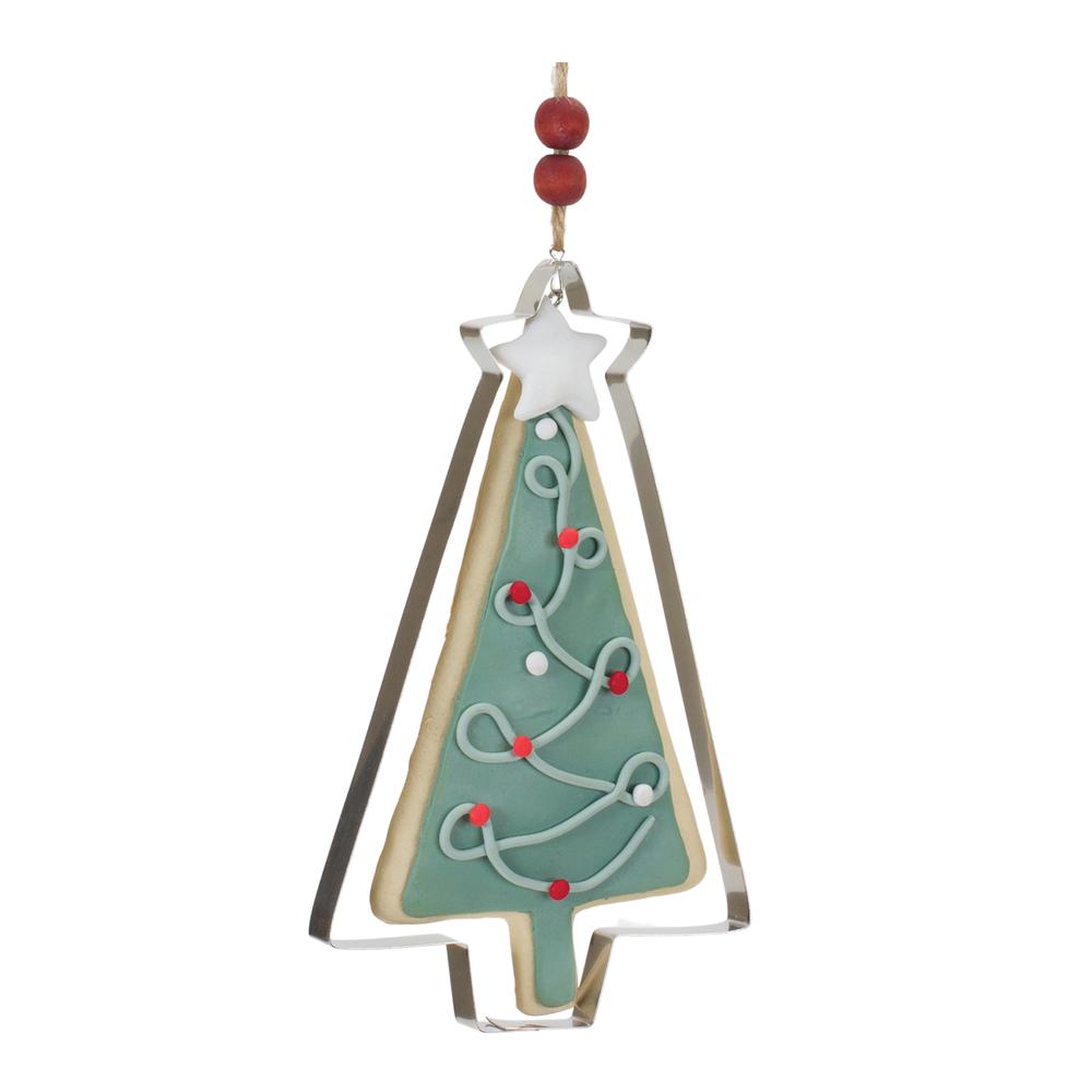 Cookie and Cookie Cutter Ornament (Set of 12) 4.5"H, 6.5"H Clay Dough/Metal. Picture 2