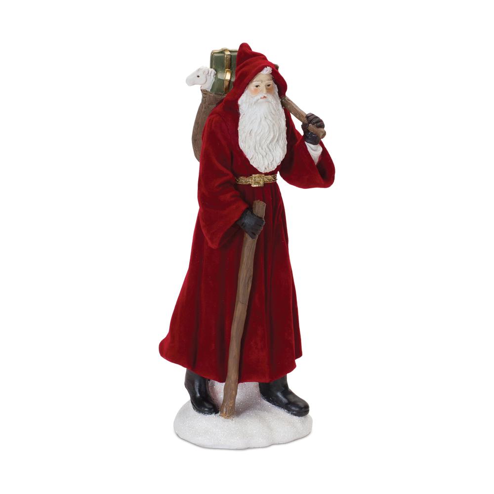 Santa (Set of 2) 12"H Resin. Picture 2