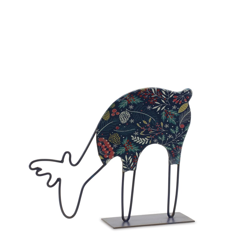 Deer (Set of 2) 9.75"L x 8"H, 6"L x 12"H Iron. Picture 3