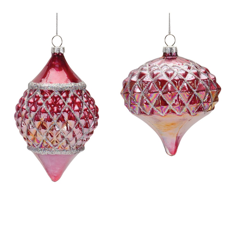 Irredescent Glass Ornament (Set of 6). Picture 1