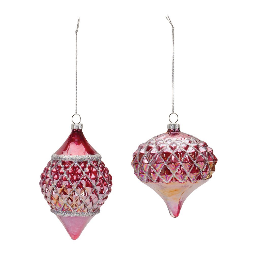 Irredescent Glass Ornament (Set of 6). Picture 2