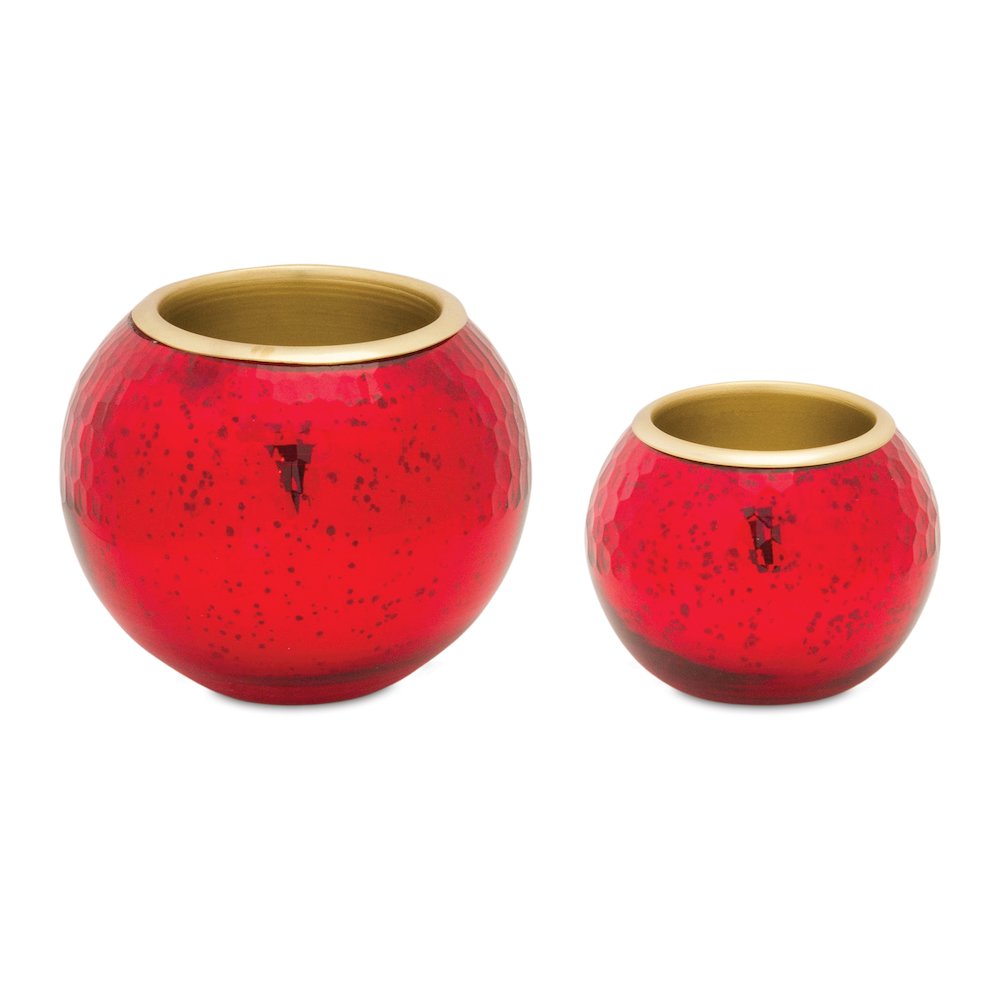 Votive Holder (Set of 2) 3.5"H, 5"H Glass. Picture 1