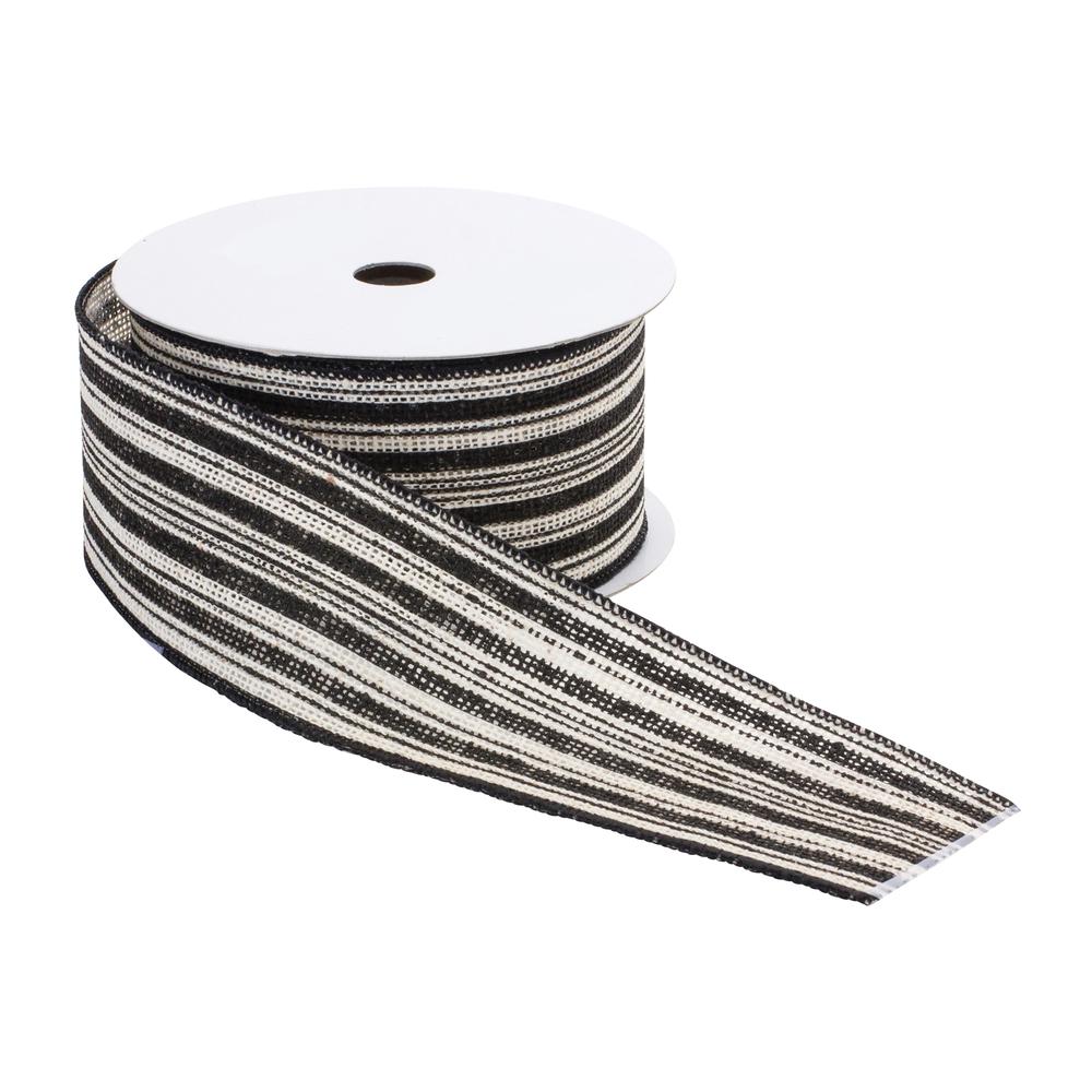 2.5" x 10 Yds. Ribbon (Set of 2) Wired Polyester. Picture 2