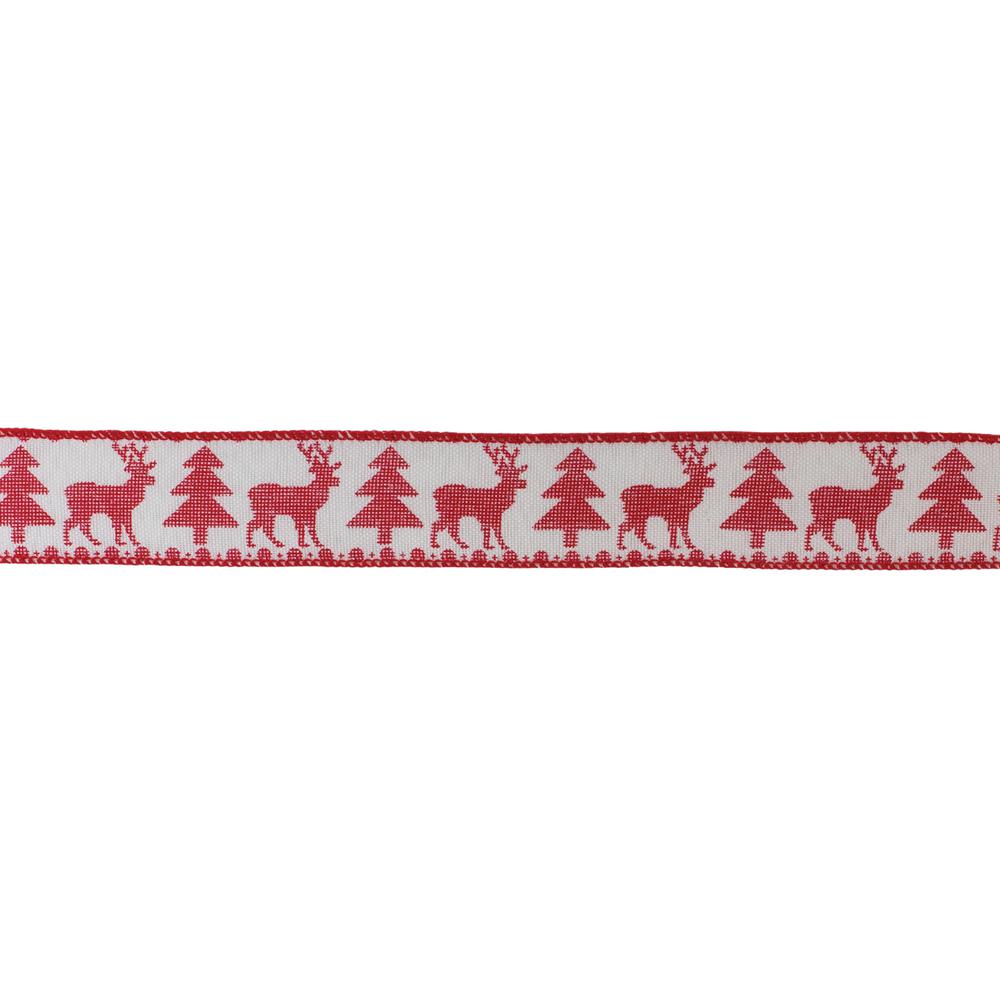 2.5" x 10 Yds. Ribbon (Set of 2) Wired Polyester. Picture 1