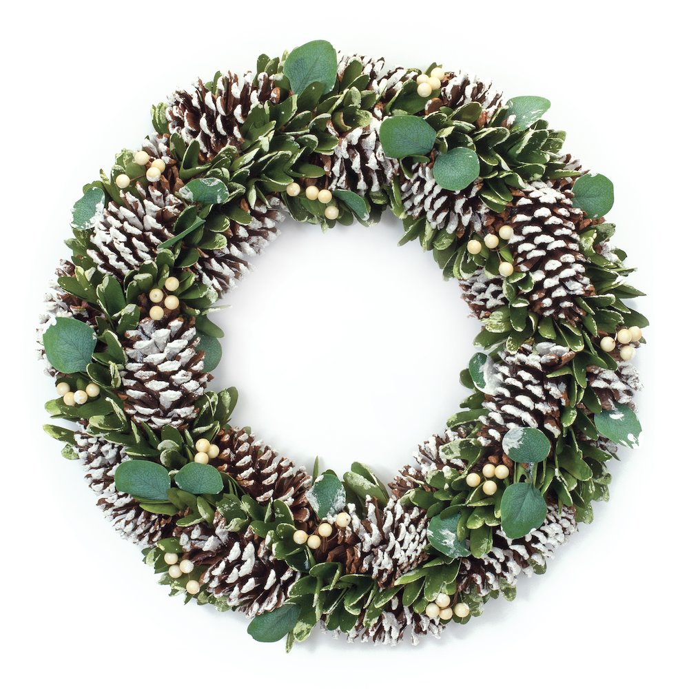 Cone and Berry Wreath 20"D Foam/Cone. Picture 2