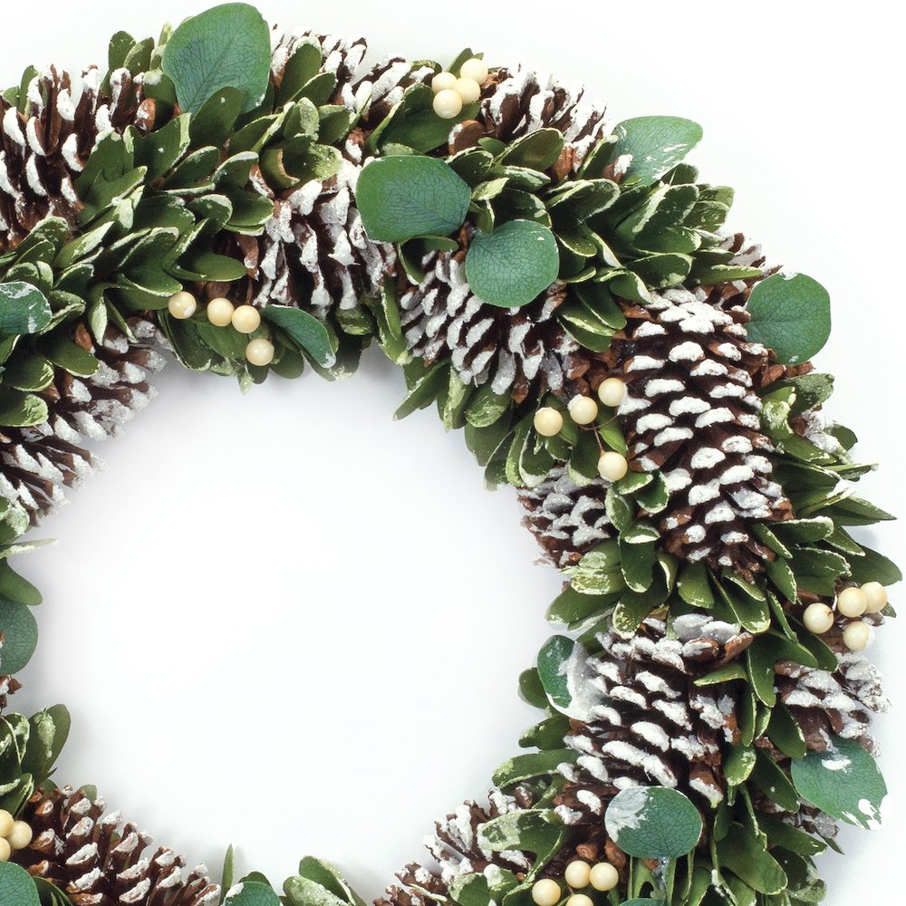 Cone and Berry Wreath 20"D Foam/Cone. Picture 1