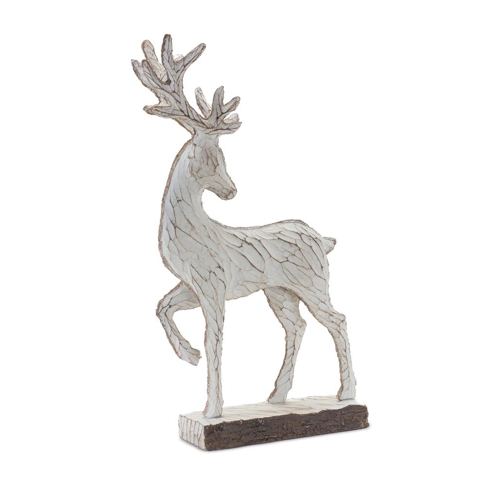 Deer (Set of 2) 8"L x 12.5"H, 8.5"L x 14.5"H Resin. Picture 2