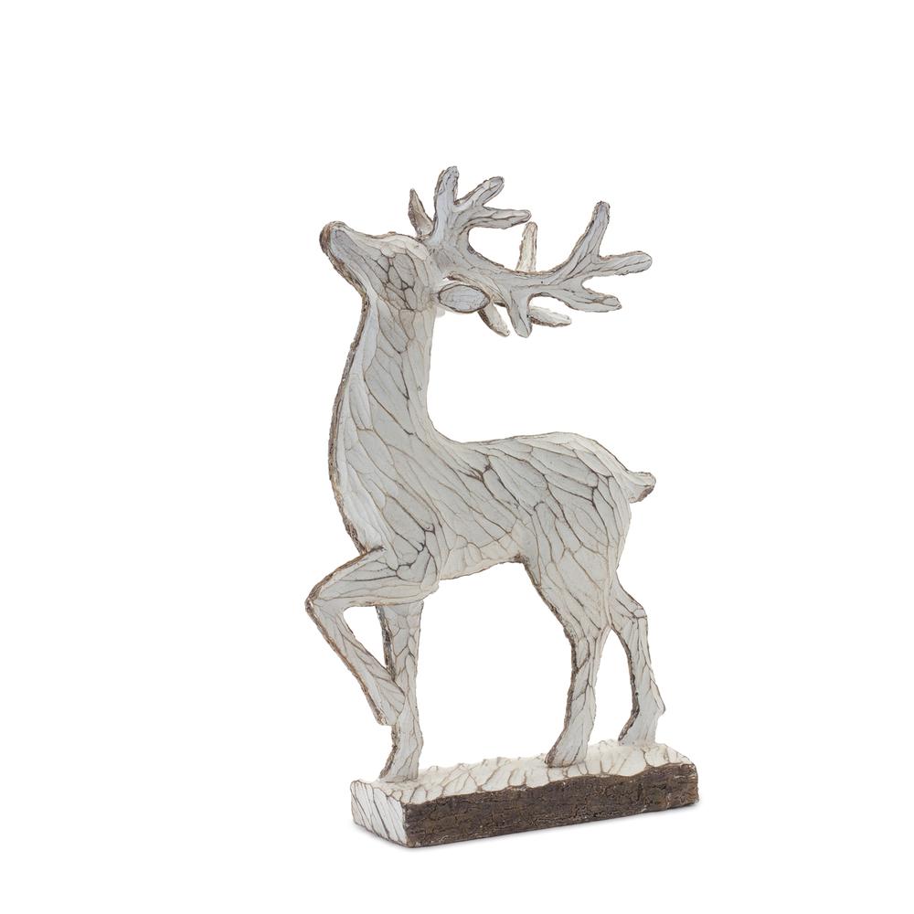 Deer (Set of 2) 8"L x 12.5"H, 8.5"L x 14.5"H Resin. Picture 3