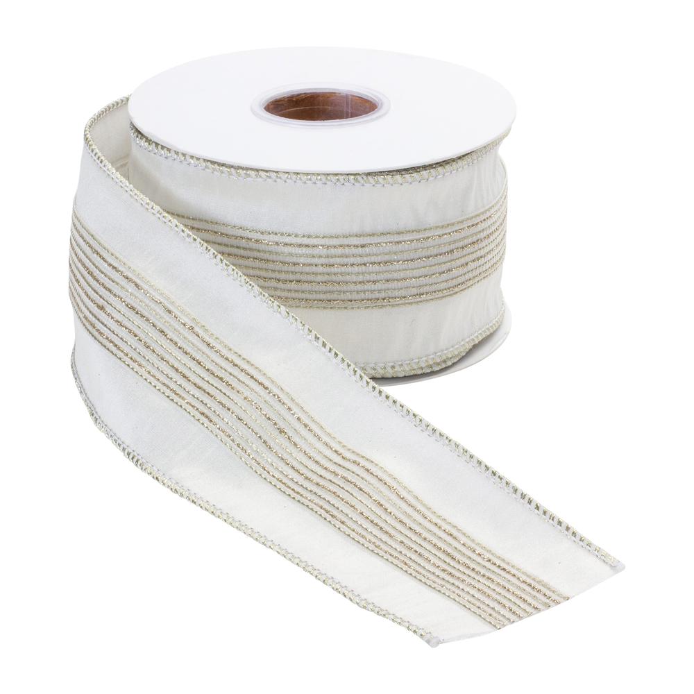 2.5" x 10 Yds. Ribbon Wired Polyester. Picture 2